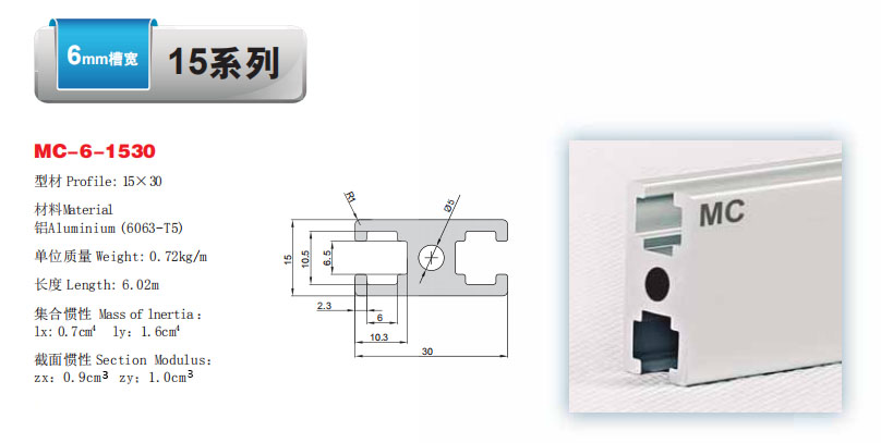 工業(yè)鋁型材1530.